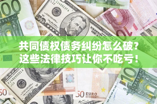 北京共同债权债务纠纷怎么破？这些法律技巧让你不吃亏！