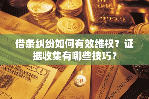北京借条纠纷如何有效维权？证据收集有哪些技巧？